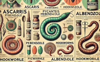 Les Anthelminthiques : Traitement des Ascaris, Oxyures et Ankylostomes – Histoire, Mécanismes d’Action, et Utilisations Médicales